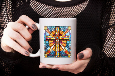 Stained Glass Christian Cross Bundle Sublimation Designangry 