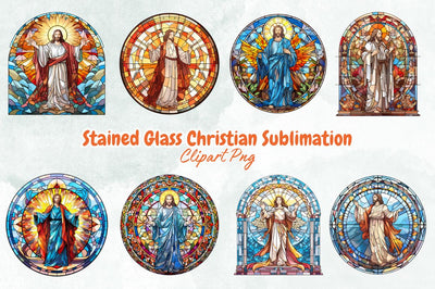 Stained Glass Christian Sublimation Bundle Sublimation Designangry 