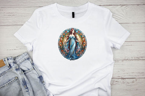 Stained Glass Fantasy Goddess Bundle Sublimation Designangry 