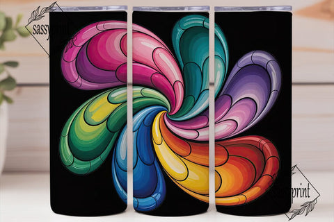 Stained Glass Mosaic 20oz Tumbler Wrap Sublimation sassyprint 