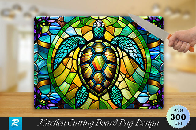Stained Glass Window Cutting Board Sublimation Regulrcrative 
