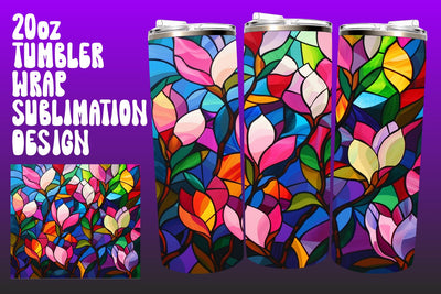 Stained Glass Wrap Tree 3D PNG Sublimation afrosvg 