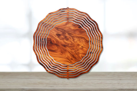 Stained Wood Coaster Round Wind Spinner Bundle Sublimation Regulrcrative 