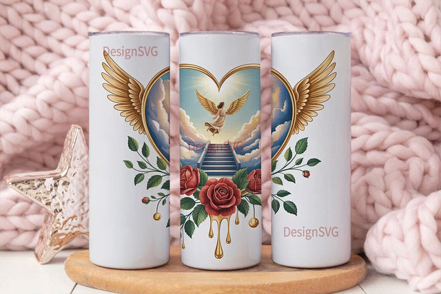 Stairway to Heaven Tumbler Wrap Sublimation DesignSVG 