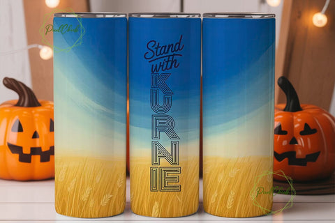Stand With Ukraine 20oz Tumbler Wrap Sublimation PixelChick 