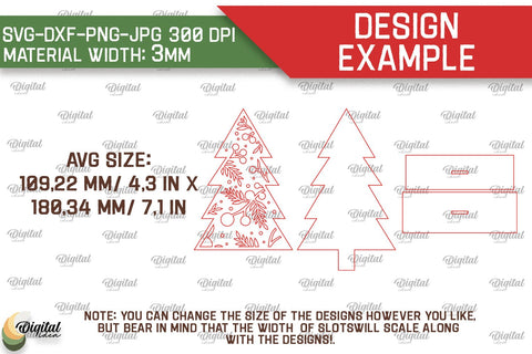Standing Christmas Tree Laser Cut. Christmas Decor SVG SVG Evgenyia Guschina 