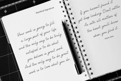 Stanford Monoline Signature Font Heinzel Studio 