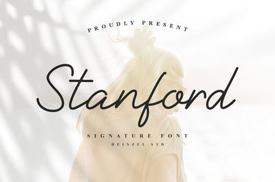Stanford Monoline Signature Font Heinzel Studio 