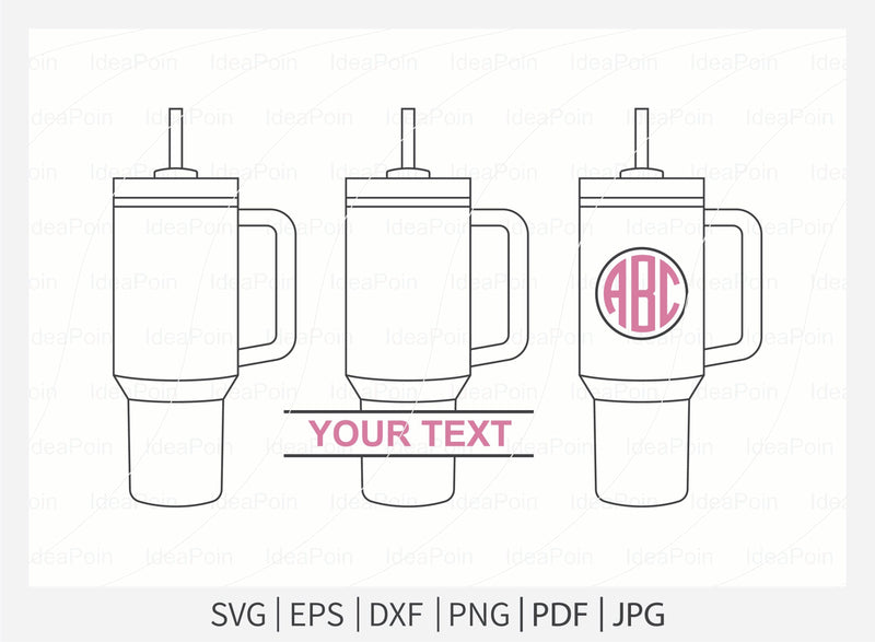 Stanley Tumbler Stanley Quencher Stanley Cup SVG File   Etsy