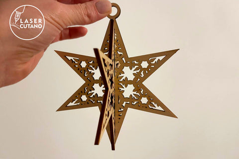 Star - Christmas Tree Decorations SVG LaserCutano 