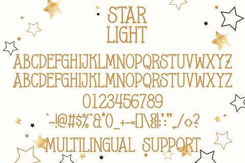 Star Light Font Dm Letter Studio 
