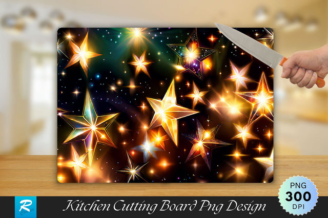 Star Lights Cutting Board Sublimation Regulrcrative 