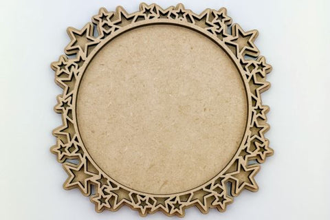 Star Monogram Layered Nursery Sign Laser SVG File SVG Crafting With Brenna 