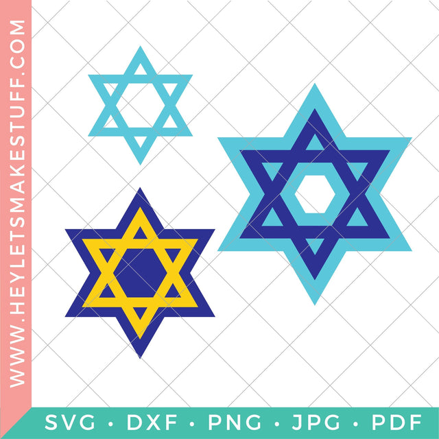 Star of David Icon SVG Hey Let's Make Stuff 