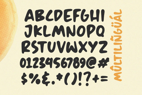 Star Pancake - All Caps Display Font Font Timur type 