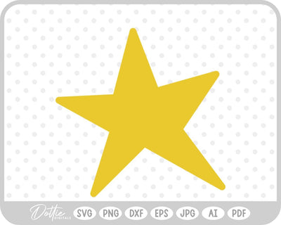 Star Shape SVG DottieDigitals 