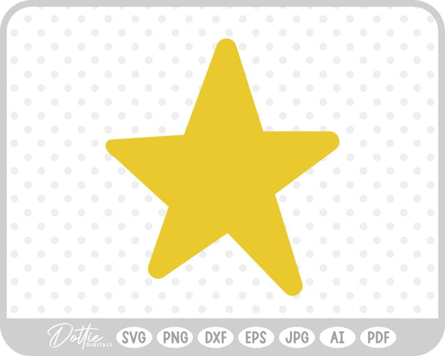 Star Shape SVG DottieDigitals 