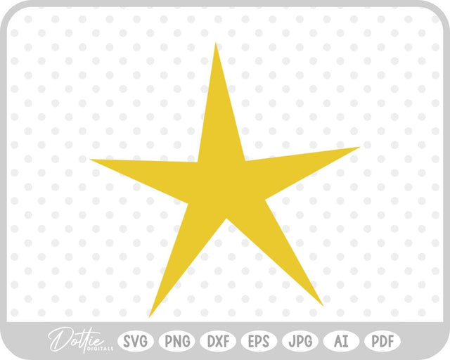 Star Shape SVG DottieDigitals 
