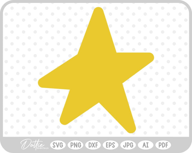 Star Shape SVG DottieDigitals 