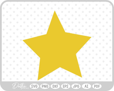 Star Shape SVG DottieDigitals 