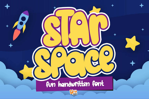 Star Space Font Font Dm Letter Studio 
