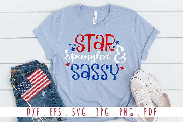 Star Spangled And Sassy Quotes SVG Cut Files SVG dapiyupi store 