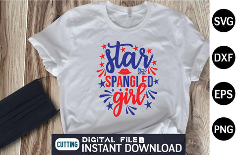 Star Spangled Girl svg SVG designer krishna 