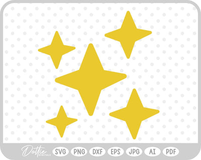 Star Sparkles Cluster SVG DottieDigitals 