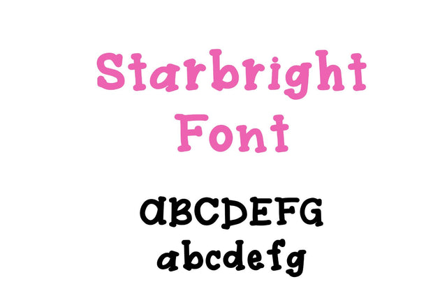 Starbright Font Font Crafting With Brenna 