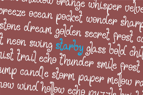 Starby Font ahweproject 