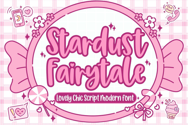 Stardust Fairytale Font Studio Natural Ink 