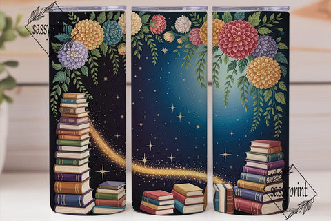Stardust & Stories Magical Book Tumbler Sublimation sassyprint 