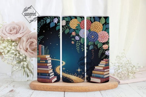 Stardust & Stories Magical Book Tumbler Sublimation sassyprint 