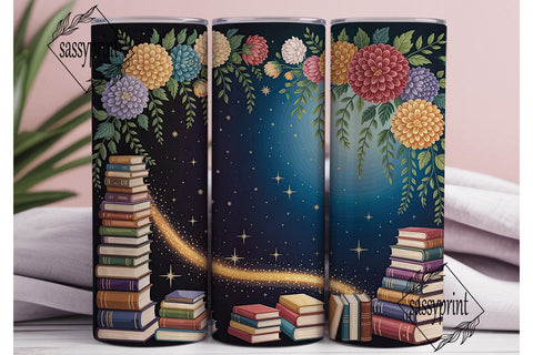 Stardust & Stories Magical Book Tumbler Sublimation sassyprint 
