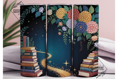 Stardust & Stories Magical Book Tumbler Sublimation sassyprint 