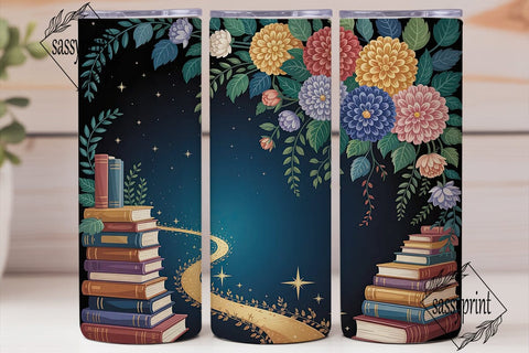 Stardust & Stories Magical Book Tumbler Sublimation sassyprint 