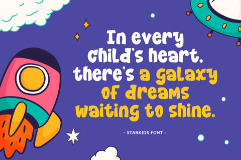 STARKIDS Font Mozarella 