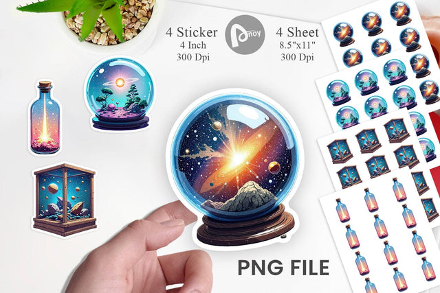 Starlight Terrariums Sticker Sublimation artnoy 