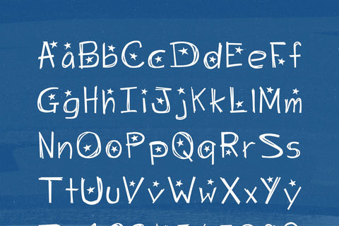 Starry Night Font Lauren Ashpole 