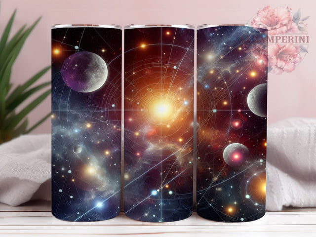 Starry Night Space Galaxy 20oz Tumbler Wrap PNG, Galaxy Tumbler Png, Straight & Tapered Tumbler Wrap, Instant Digital Download Sublimation Li Zamperini 