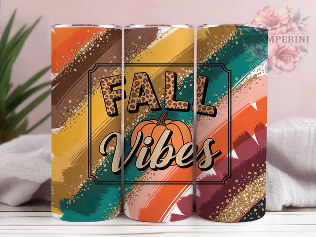 Starry Pumpkin Fall Vibes Tumbler, Pumpkin Leaves Wrap, Milky Way Cup, 20oz Sublimation, Autumn Night Mug, Starry Fall Tumbler, Cozy Autumn Drinkware Sublimation Li Zamperini 