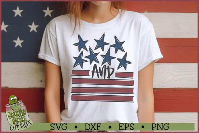 Stars and Stripes Layered SVG File SVG Crunchy Pickle 