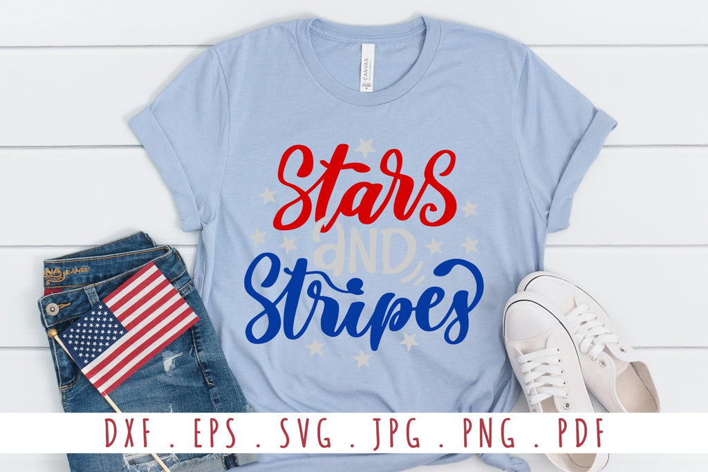 Stars And Stripes Quotes SVG Cut Files - So Fontsy