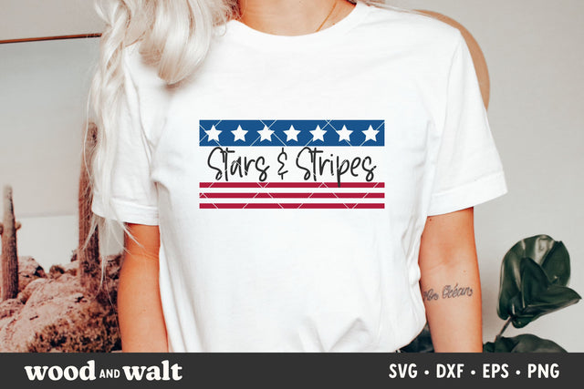 Stars and Stripes SVG | July 4th SVG SVG Wood And Walt 