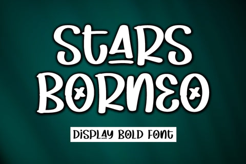 Stars Borneo Font Afandi Studio 