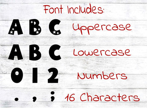 Stars Font SVG Sassy Vector Girl 