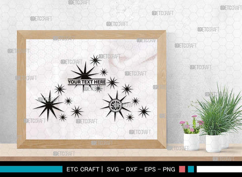 Stars Monogram, Stars Silhouette, Stars SVG, Glowing Stars Svg, Shooting Stars Svg, Sparkle Stars Svg, Sparkles Svg, SB00535 SVG ETC Craft 