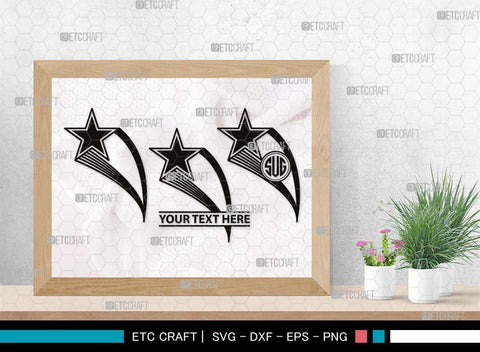 Stars Monogram, Stars Silhouette, Stars SVG, Glowing Stars Svg, Shooting Stars Svg, Sparkle Stars Svg, Sparkles Svg, SB00535 SVG ETC Craft 
