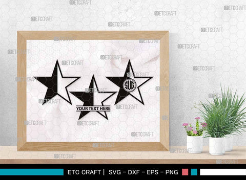 Stars Monogram, Stars Silhouette, Stars SVG, Glowing Stars Svg, Shooting Stars Svg, Sparkle Stars Svg, Sparkles Svg, SB00535 SVG ETC Craft 