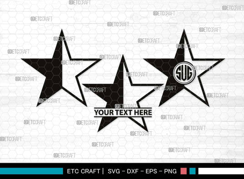 Stars Monogram, Stars Silhouette, Stars SVG, Glowing Stars Svg, Shooting Stars Svg, Sparkle Stars Svg, Sparkles Svg, SB00535 SVG ETC Craft 